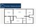 Small house floor plan with three bedrooms, one bathroom and kitchen at 2281 Carr Ne Rd, Conyers, GA 30012