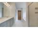 Elegant bathroom with double vanity, soaking tub, and separate shower at 63 Homesite Cooper W Cv, Fayetteville, GA 30214