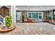 Open concept kitchen with granite countertops, island, and views to living area at 2953 Collier Nw Dr, Atlanta, GA 30318