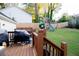Large backyard with playground and deck at 4619 Spring St, Acworth, GA 30101