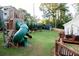 Large backyard with playset and garden at 4619 Spring St, Acworth, GA 30101