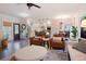 Bright living room with hardwood floors, comfortable seating and an open floor plan at 4619 Spring St, Acworth, GA 30101