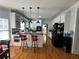 Open kitchen with white cabinets and island at 1958 Stonewood Dr, Lithia Springs, GA 30122