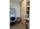 Storage room with built in cabinets and shelving at 1958 Stonewood Dr, Lithia Springs, GA 30122