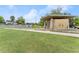 Stone and wood gazebo with amphitheater seating at 2536 Skyland Ne Dr, Atlanta, GA 30319