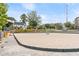 Community sand volleyball court with net and seating at 2536 Skyland Ne Dr, Atlanta, GA 30319