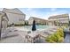 Community pool with lounge chairs and a pergola at 2536 Skyland Ne Dr, Atlanta, GA 30319