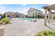 Community pool with lounge chairs and a pergola at 2536 Skyland Ne Dr, Atlanta, GA 30319