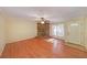 Living room with hardwood floors and fireplace at 3884 Wood Path Dr, Stone Mountain, GA 30083