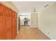 Kitchen with stainless steel appliances and tile floor at 3884 Wood Path Dr, Stone Mountain, GA 30083