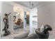 Sophisticated sitting area with marble floors and a view to bedroom at 3334 Peachtree Ne Rd # 1209 1210, Atlanta, GA 30326