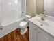 Bathroom with white vanity, toilet and bathtub/shower combo at 20 Pine Canyon Sw Dr # 24, Atlanta, GA 30331