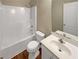 Bathroom with white vanity, toilet and bathtub/shower combo at 20 Pine Canyon Sw Dr # 24, Atlanta, GA 30331