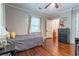 Simple bedroom with hardwood floors and plenty of light at 2130 Perkerson Mill Rd, Austell, GA 30106