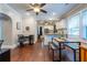 Charming dining area with kitchen views, and a home office space at 2130 Perkerson Mill Rd, Austell, GA 30106