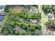 Aerial view highlighting home's lot size and location at 1720 Mountainside Dr, Cumming, GA 30040