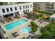 Inviting rooftop pool and hot tub with plenty of lounge chairs at 2255 Peachtree Rd # 328, Atlanta, GA 30309