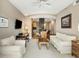 Open living room with hardwood floors and neutral color palette at 2255 Peachtree Rd # 328, Atlanta, GA 30309