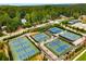 Several tennis courts with surrounding green space at 2255 Peachtree Rd # 328, Atlanta, GA 30309