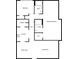 Two-bedroom floor plan with open living and dining areas at 3217 Fairington Dr, Lithonia, GA 30038