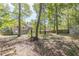 Spacious backyard with mature trees and wooden fence at 1983 Smithfield Ave, Ellenwood, GA 30294