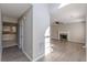 Bright entryway with view of living room and kitchen at 1983 Smithfield Ave, Ellenwood, GA 30294