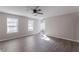 Living room with hardwood floors and ceiling fan at 1983 Smithfield Ave, Ellenwood, GA 30294