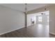 Bright dining room features hardwood floors and an open concept design at 1983 Smithfield Ave, Ellenwood, GA 30294