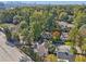 Aerial view of house and surrounding area, showcasing city skyline at 2761 Alpine Ne Rd, Atlanta, GA 30305