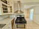 Stainless steel range and oven in galley kitchen at 3801 Orchard Se Rd, Smyrna, GA 30080