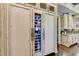 Built-in wine cooler and refrigerator, custom cabinetry at 6308 Woodlake Dr, Buford, GA 30518