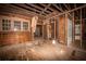 Unfinished interior with exposed beams and walls at 418 N Highland Ne Ave, Atlanta, GA 30307