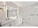 Stunning bathroom with double vanity, marble tile, and a large mirror at 865 Mcdaniel Sw St, Atlanta, GA 30310