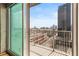 Private balcony offering stunning city skyline views at 361 17Th Nw St # 1001, Atlanta, GA 30363