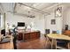 Small dining area with a round table and chairs next to the living room at 426 Marietta Nw St # 309, Atlanta, GA 30313