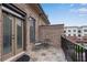 Private balcony with seating area and city views at 3637 Habersham Nw Rd # 46, Atlanta, GA 30305