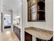 Bathroom with granite countertop and built-in cabinetry at 3637 Habersham Nw Rd # 46, Atlanta, GA 30305