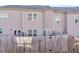 Townhouse backyard with wooden fence and patio at 1958 Dillon Dr, Lithonia, GA 30058