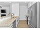Modern kitchen with stainless steel appliances and granite countertops at 1958 Dillon Dr, Lithonia, GA 30058