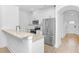 Modern kitchen with stainless steel appliances and granite countertops at 1958 Dillon Dr, Lithonia, GA 30058