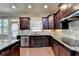 Modern kitchen with granite countertops and stainless steel appliances at 3191 Lake Mcginnis Dr, Suwanee, GA 30024