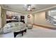 Bright and airy living room with open concept floor plan at 3191 Lake Mcginnis Dr, Suwanee, GA 30024