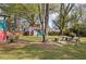Spacious backyard with a shed and sitting area at 1696 Emerald Sw Ave, Atlanta, GA 30310