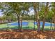 Community tennis courts with green and blue surface at 1896 Alcovy Bluff Way, Lawrenceville, GA 30045