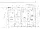 Plot plan showing dimensions of proposed homes at 494 Waterman St, Marietta, GA 30060