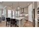 Modern kitchen with stainless steel appliances and an island at 4627 Molder Dr, Buford, GA 30518