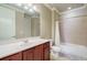 Single vanity bathroom with a shower/tub combo at 2300 Peachford Rd # 1205, Dunwoody, GA 30338