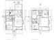 Two-story house floor plans, showing bedrooms, bathrooms, kitchen, and living areas at 2816 Monica Sw Ct, Atlanta, GA 30311