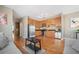 Open concept kitchen with stainless steel appliances and wood flooring at 238 Walker Sw St # 35, Atlanta, GA 30313