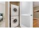 Convenient laundry closet with stackable washer and dryer at 238 Walker Sw St # 35, Atlanta, GA 30313